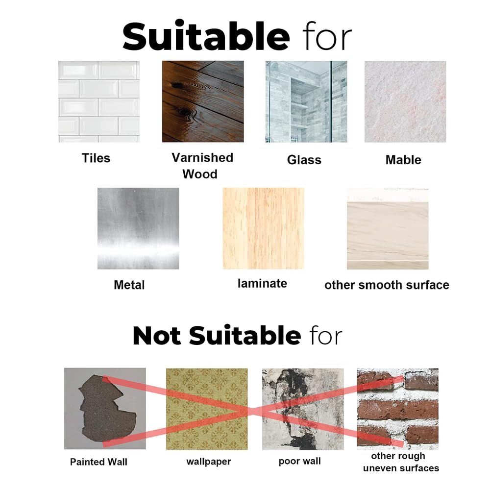 Screw Alternative Wall Hook – Self Adhesive Reusable Heavy Duty Wall Hanger for Bathroom, Kitchen, Tiled Walls – No Drilling Required – Transparent Design
