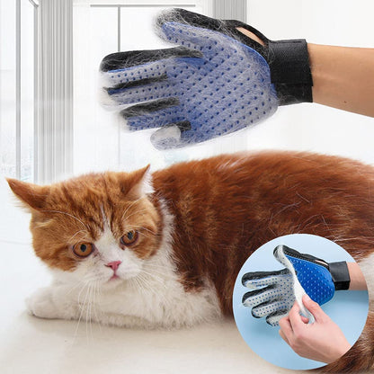 Multifunctional Silicone Brush Pet Grooming Massage Gloves - Perfect for Fur Cleaning, Skin Massage, Reduce Hair Loss