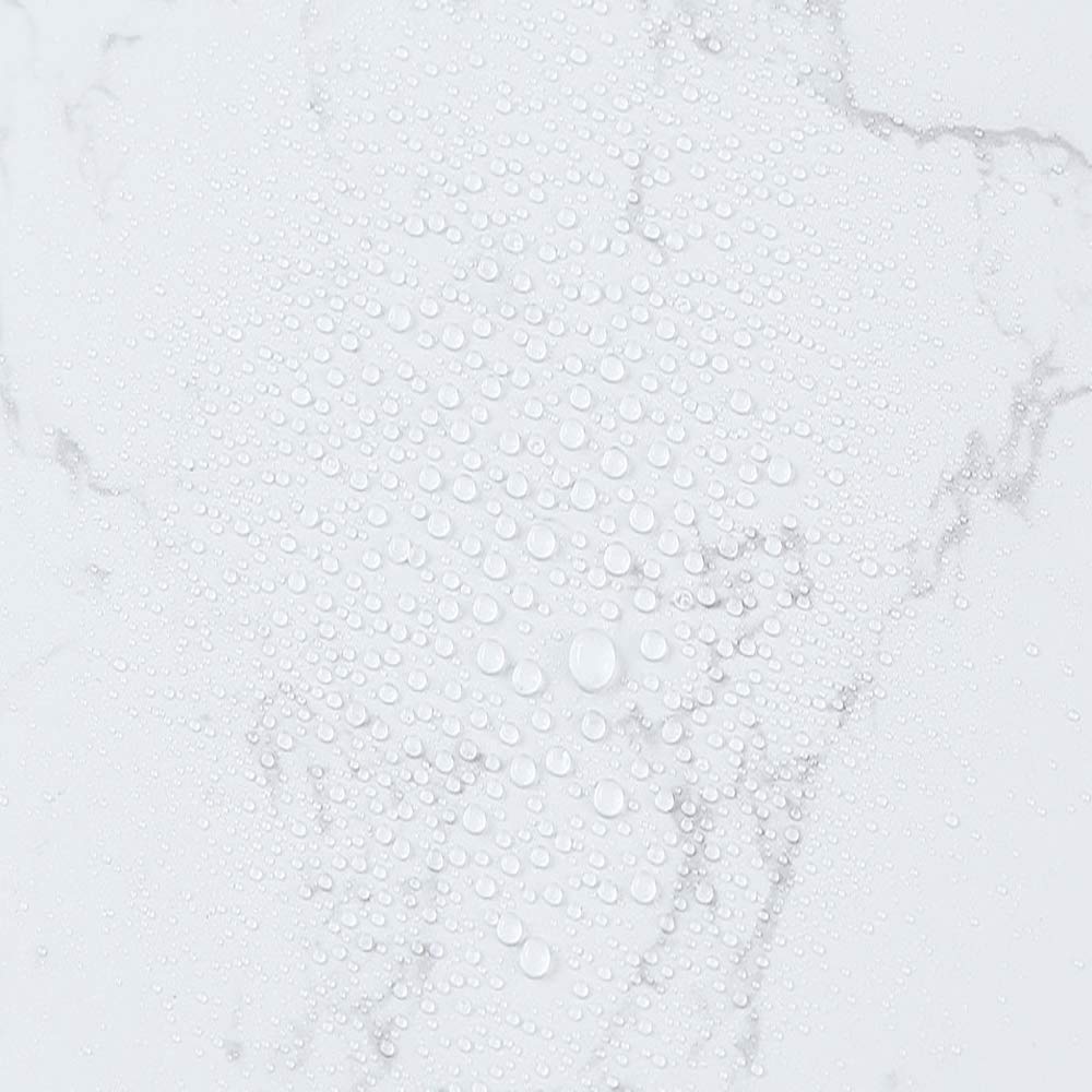 Smax Waterproof Wallpaper Self Adhesive Paper, Made with PVC, Best for Kitchen Countertop and Walls, Easy to Remove 60x500 cm (White Marble)