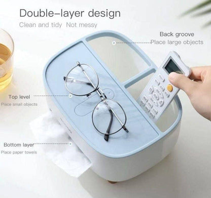 ecoco Minimalistic Multi Use Tissue Holder Organizer
