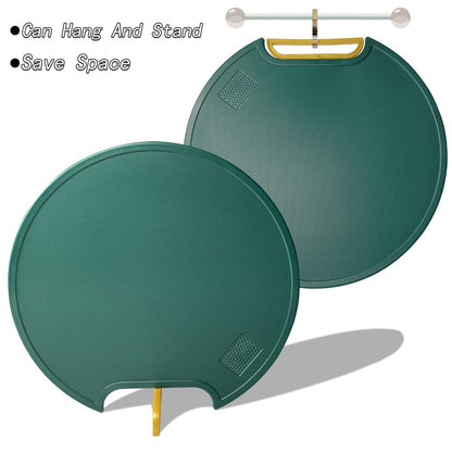 Plastic Cutting Boards for Kitchen - 3 Piece Chopping Board Set w/Easy Grip Handles