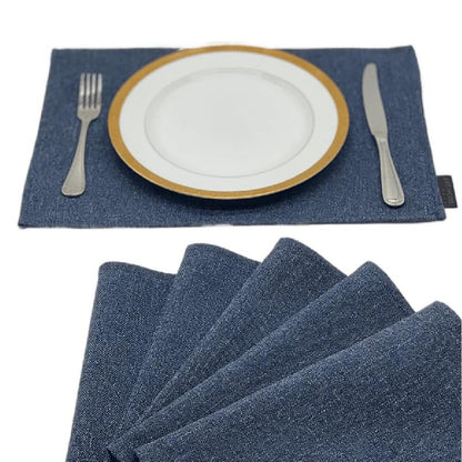 Linen Placemats Set 6 Pieces of Placemats and Runner
