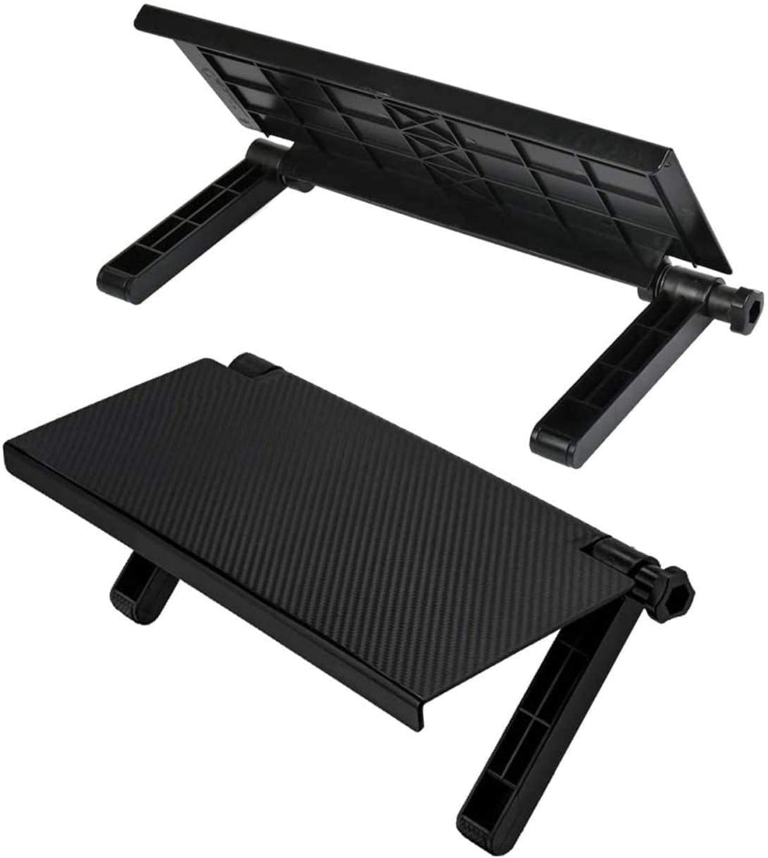 Friusate TV Adjustable Screen Rack - Foldable Monitor Top Shelf with Mount Organizer Stand, Bracket Holder for Cable Box, TV, Camera Frames, Remote & Home Decor