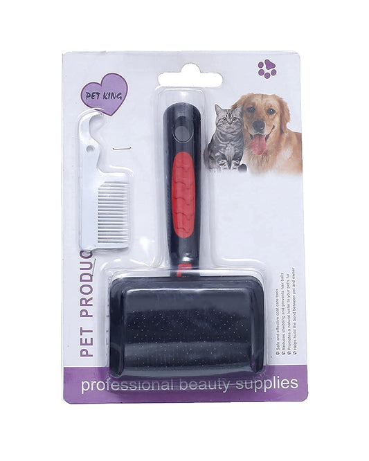 Pet King Brush For Cats & Dogs - Black