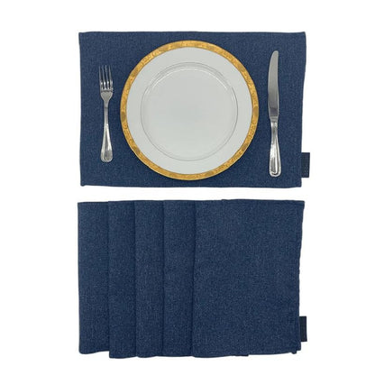 Linen Placemats Set 6 Pieces of Placemats and Runner