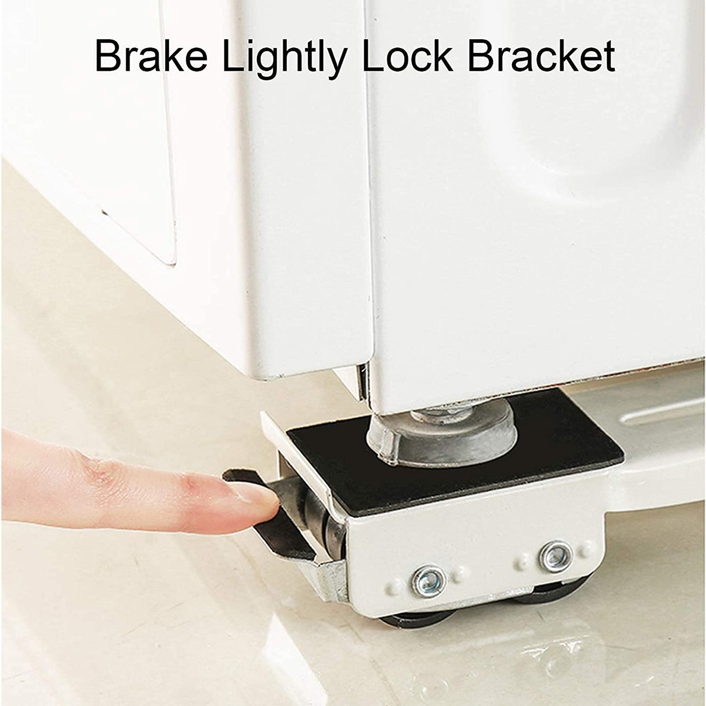 Heavy-Duty Washing Machine Stand, Adjustable Movable Base with Wheels, Refrigerator Dolly with 300kg Load Capacity, Extendable Appliance Roller for Fridges, Dryers, and Furniture