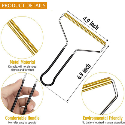 Bestnice 3 Pack Portable Lint Remover Cleaner, Pet Hair Remover, Lint Rollers, Clothes Fuzz Remover, Carpet Scraper Lint Shaver Pet Hair from Clothing Furniture Blanket Stair Carpets