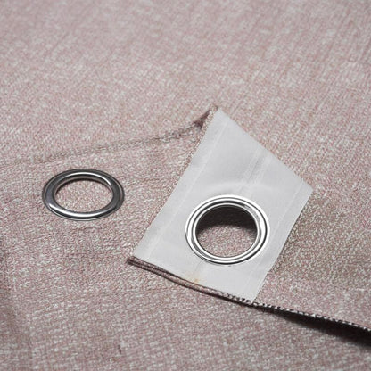 INtex CURTAINS HOUSE Natural Linen Semi-Sheer Window Drapes, Light-Filtering Privacy Curtains for Bedroom and Living Room, Steel Grommets, 2 Panels Cafe 130W x 265L