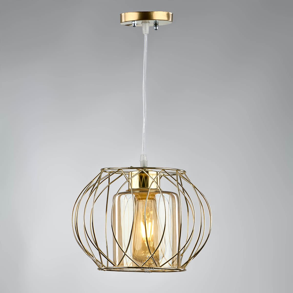 Nagafa Shop Modern Ball Lashes Light Fixture - Gold R1029