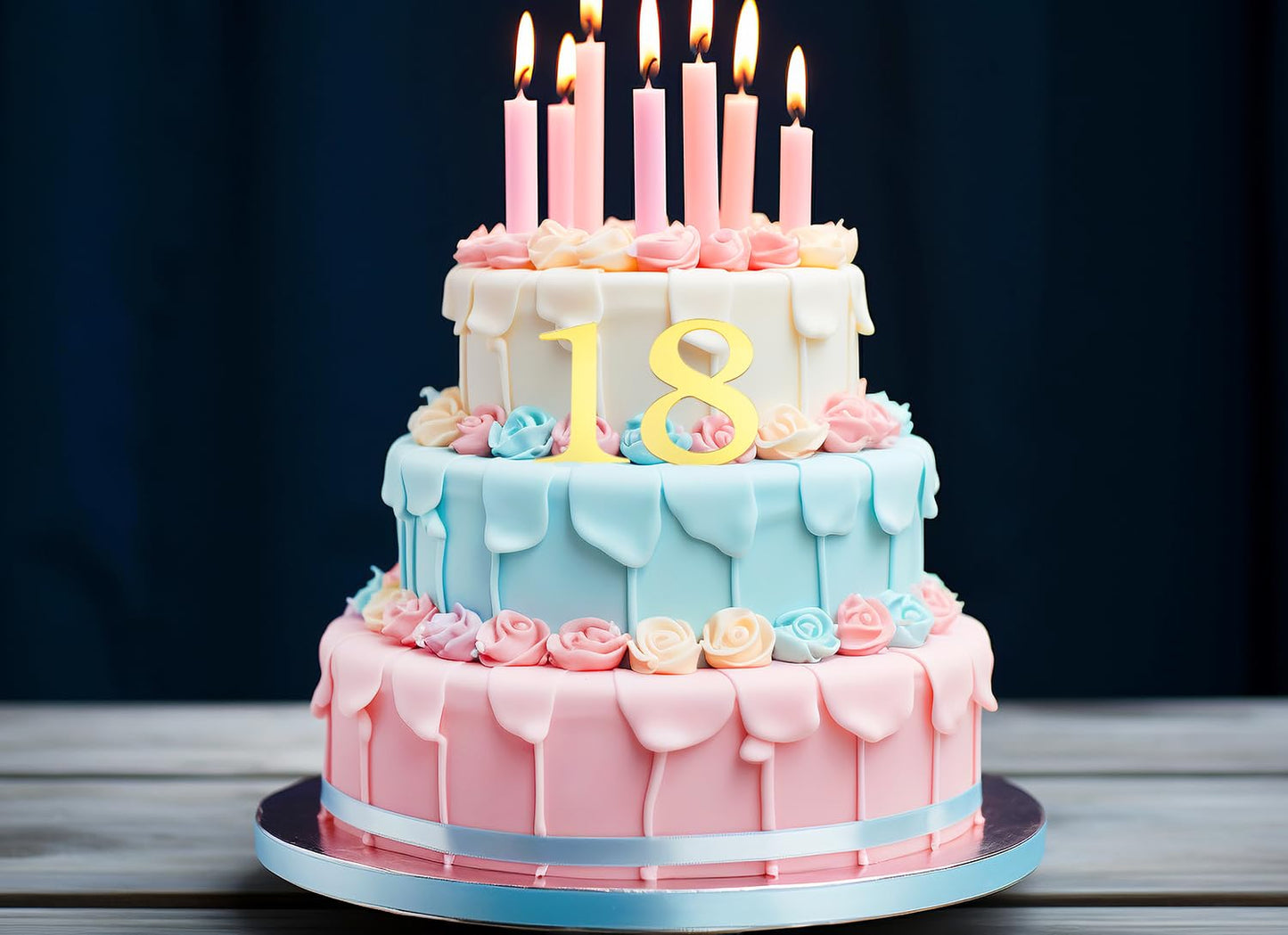 Acrylic Number Cake Toppers, Mirror Finish 0–9 Picks, 9.5 cm Height, Ideal for Birthday Wedding Graduation Anniversary Decorations