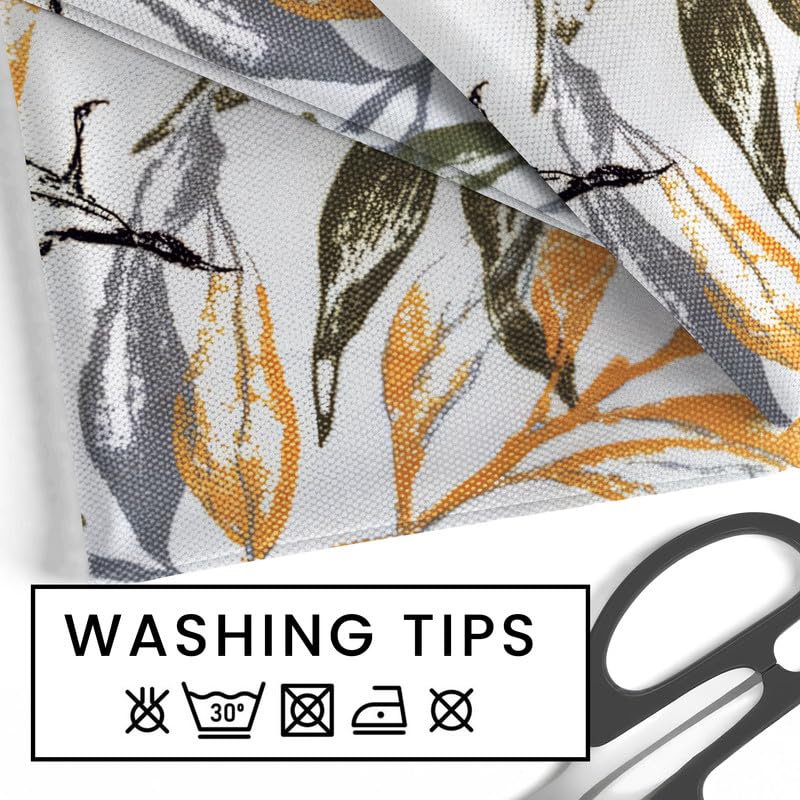 INtex Home Tablecloth, Linen Velvet Fabric, Soft Comfortable Material for Living Rooms Kitchens Bedrooms and Special Occasions, Elegant Table Cover - 130 x 200 cm - 1 Pc - Café x Warm Orange