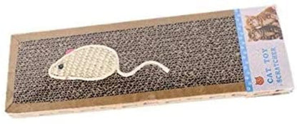 Cats pets scratch board with mouse pattern (36 x 12cm)