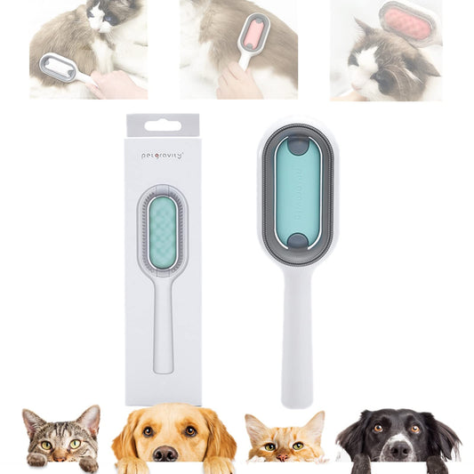 TMEEIHNSS 4 in 1 Universal Pet Knots Remover - Multifunctional Pet Hair Remover, Pet Hair Brushing Tool,Reusable Magic Hair Comb Dog Hair Remover (Color : Green, Size : Short Hair)