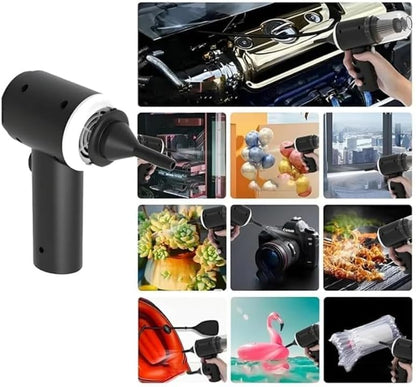 Wireless Portable Rechargeable High Power 2 in 1 Car Vacuum Cleaner With Smooth Design And Built in Led Light - Multi Color