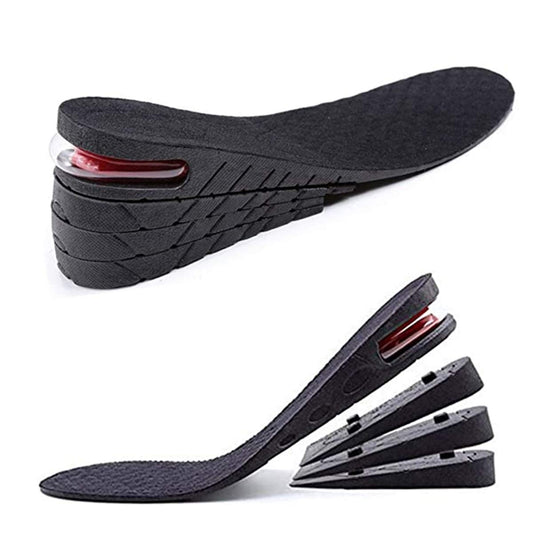 Shaboo Prints Height Increase Insoles Air Taller Cushion Shoes Insoles 4-Layer Heel Insert for Men