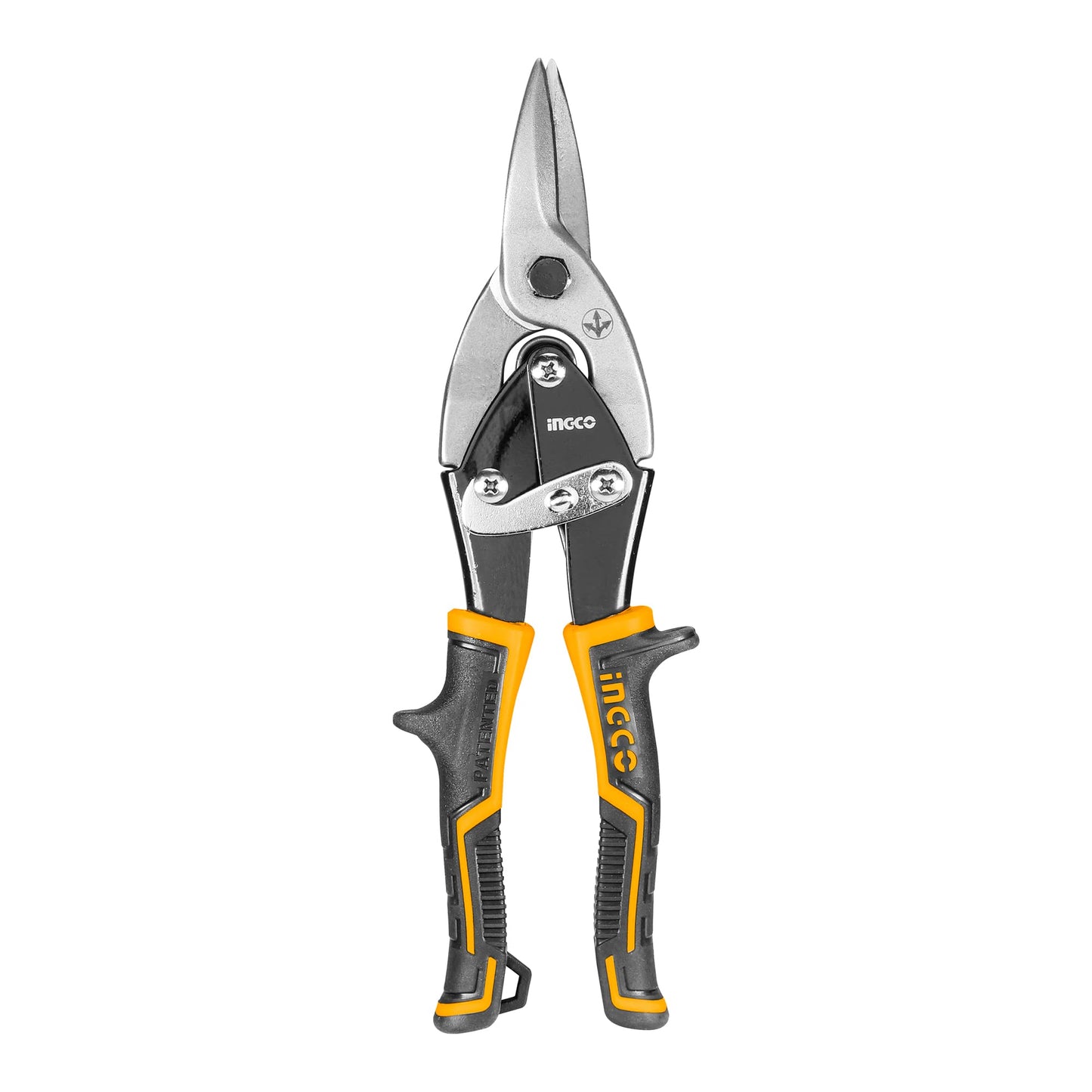 INGCO Straight Cut Aviation Scissors 250mm (10') Cut Carbon Steel and Stainless Steel HTSN0110S