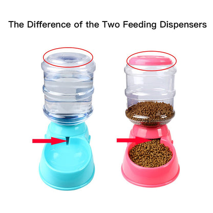 Automatic Water Dispenser Bowl Feeder for Dogs & Cats, 3.5L Capacity, Durable Pet Water Bottle, Non-Slip Design, Easy to Clean, Keeps Pets Hydrated, Suitable for Small & Large Pets - Grey