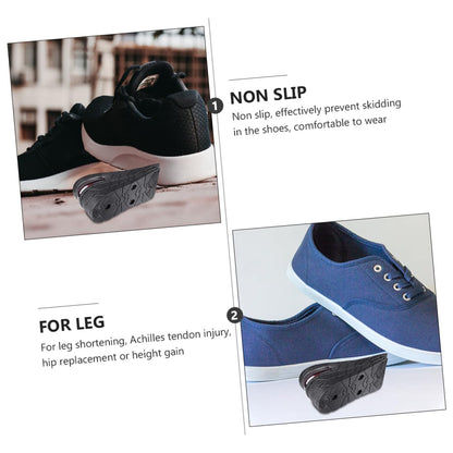 FOMIYES 2 Pairs Inner Booster Pad Height Increasing Insoles Height Increase Elevator Heel Cushion Insole Increased Insole Invisible Height Insole Velvet Adjustable Men and Women Insert