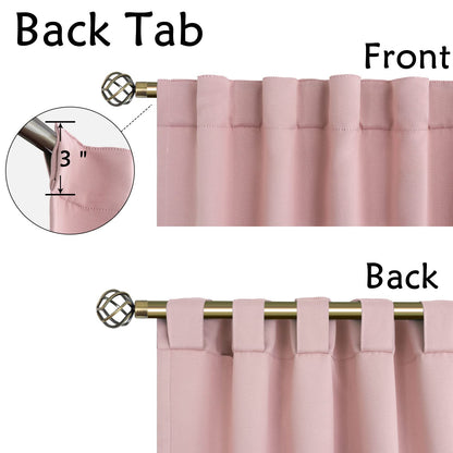 Elegant Blackout Curtains-Back Tap design-thermal Insulated fabric-for room Darkness - 1 Piece