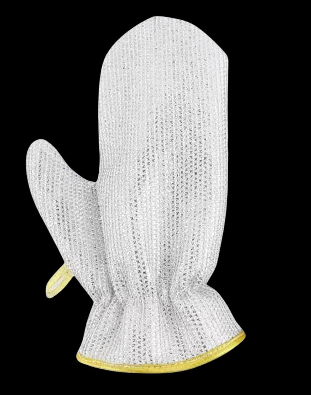 Aekatray 1 pcs Wire Dishwashing Gloves, Kitchen Cleaning Gloves, Household Cleaning Tools, Heat Insulation Anti-Hot Waterproof & Durable Gloves, Reusable Kitchen Gloves for Washing Dishes