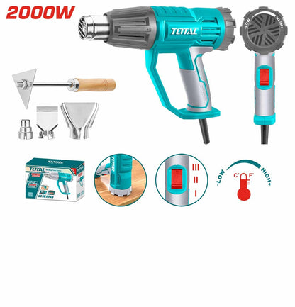 Total Heat gun 2000W temperature control 550°C -TB20045