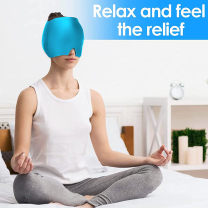 YDMAJF Migraine Mask, Cooling Mask, Headache, Gel Cooling Hat, Reusable Migraine Hat, Headache Relief Cap, Relief Cap, Headache Mask for Relieving Migraines / Headaches