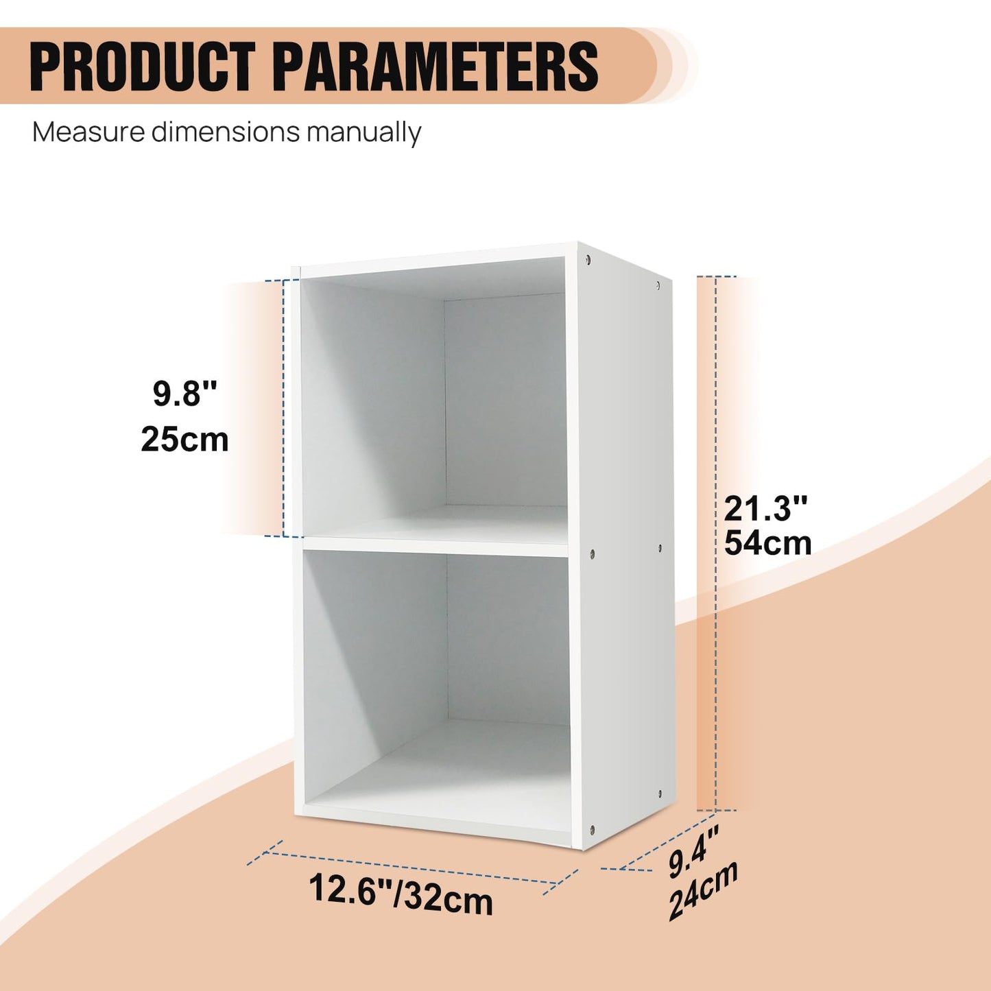Freestanding Open Storage Shelving Unit, Cube Bookcase with Multiple Tiers, Modern Bookshelf and Display Rack Cupboard for Office or Living Room, Versatile Organizer (White, 5 Tier)