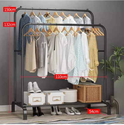 MTL Metal Clothes Rack (Black)
