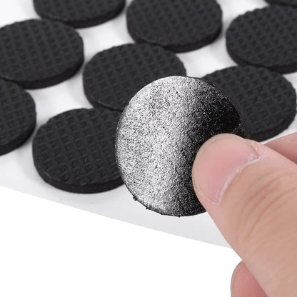LUPINEZ Self Adhesive Round Rubber Floor Protector Non Slip Furniture Pads, Sofa, Bed, Table, Cabinet, Dining Chairs Balance Pad Noise Insulation Pad (9 Pcs)