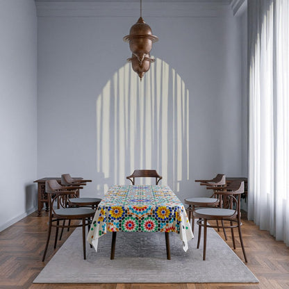 Tablecloth Waterproof Polyester Fabric, Easy Care ,Soft Touch
