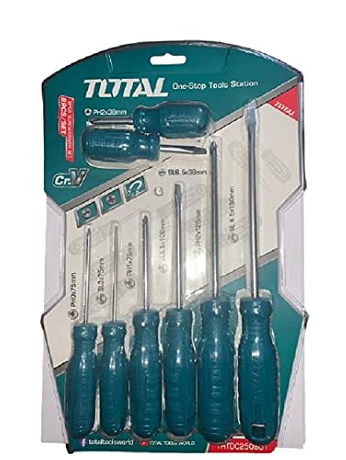 Total Screwdriver Set 8pcs THTDC250801