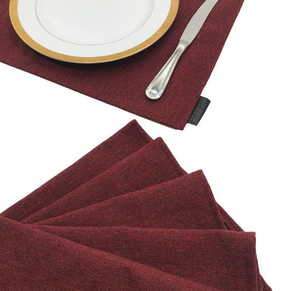 Linen Placemats Set 6 Pieces of Placemats and Runner