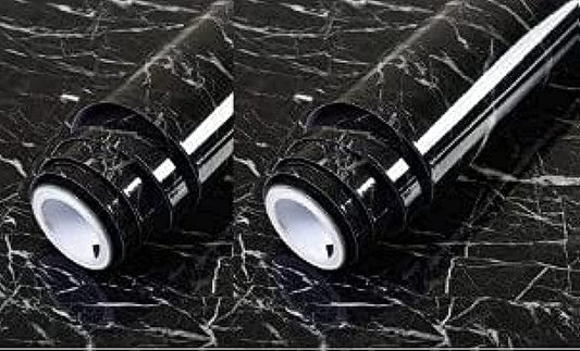 Marble Sticker- 2 Rolls, Black