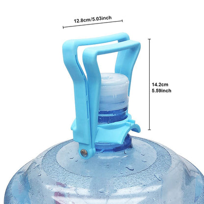 2 Pack Ergonomic Water Bottle Handle, Drinking Water Bottle Handle with Rubberized Anti-Slip Holder, Fit 5 Gallon Water Bottle Caps,5 Gal Bottle,Water Bottle Lift with Handle