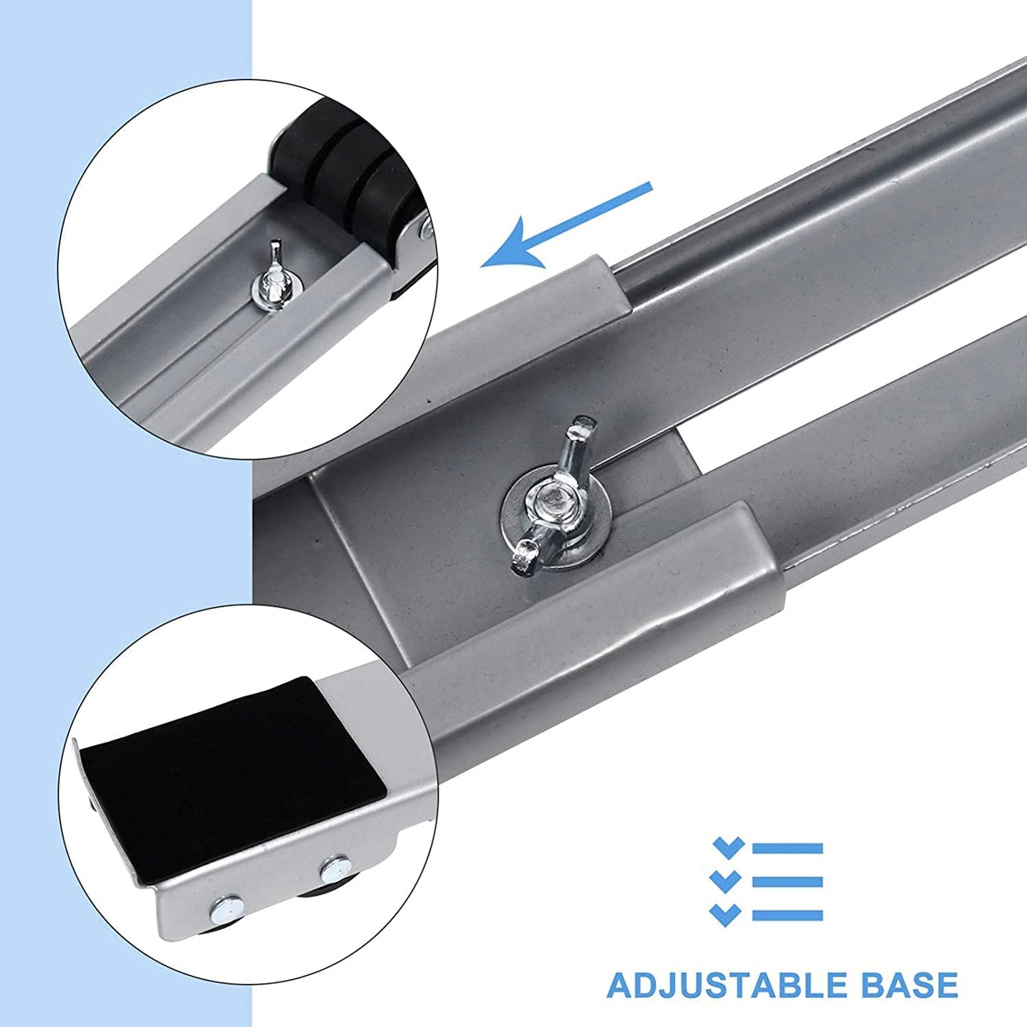 Multifunction Heavy Duty Moving Washing Machine Stand Movable Washing Machine Base Fridge Trolly Refrigerator Stand (Load Capacity 300 KG)