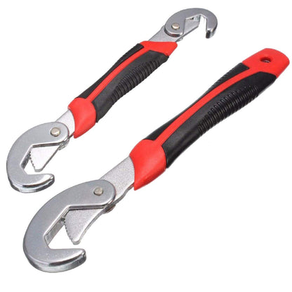 TK.Felly Universal Wrench, Large and Small, Set of 2, Compatible Dimensions Approx. 0.4 - 1.3 inches (9 - 32 mm), Monkey Wrench, Alternative Tool, Spanner, Plumbing, Water Supply