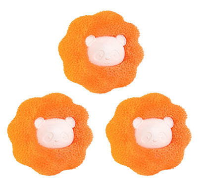 Mnixy 3PCS Hair Removal Cleaning Ball, Clothes Anti-winding Adsorption Hair Removal Cleaning Ball, Reusable Hair Remover Washing Machine Hair Laundry Ball, Dryer Ball for Clothing