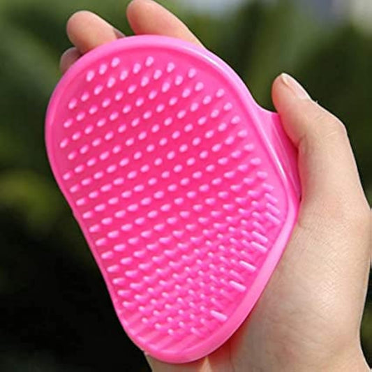 Store 09 durable hand brush grooming gloves pet shampoo brush | soothing massage rubber bristles curry comb for dogs & cats washing | professional quality hand brush -1 piece (color may vary)