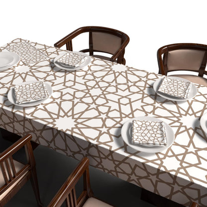 Ramadan's Unique Tablecloth & Napkins Set Satin