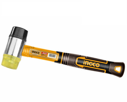 INGCO Rubber and Plastics Hammer, Fiberglass Handle, Hammer Face 40 mm. Model HRUH8940