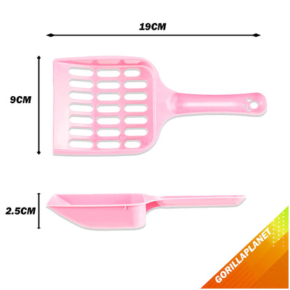 GORILLAPLANET Cat Litter Spreading Scoop with Strong Plastic Easy Handle - 2 Pieces