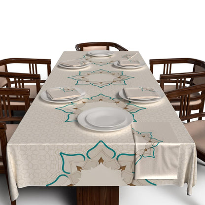 Ramadan's Unique Tablecloth & Napkins Set Satin