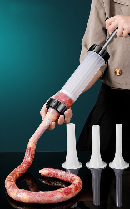 ZNZNANG Hand Operated Salami Maker -Sausage Filling Machine -Household Sausage Filler-Homemade Sausage Filling Machine Easily Make Various Sausages at Home