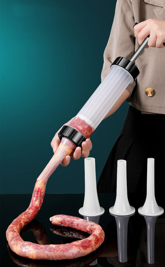 ZNZNANG Hand Operated Salami Maker -Sausage Filling Machine -Household Sausage Filler-Homemade Sausage Filling Machine Easily Make Various Sausages at Home