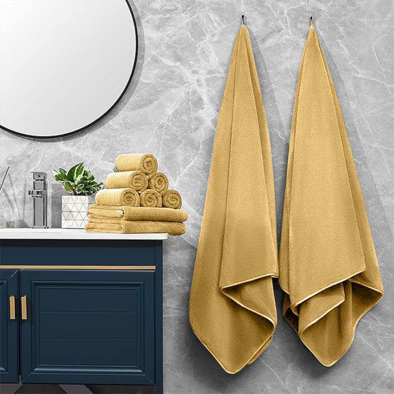 INtex HOME Bath Towel, Highly Absorbent & Soft 100% Cotton, Quick-Drying Hotel Quality Sheet, 1 Piece, 140W x 70L CM, Blue, For Adults Bathroom, Shower, Spa and Daily Use