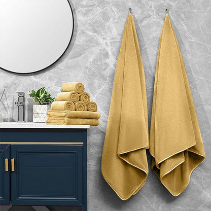 INtex HOME Bath Towel, Highly Absorbent & Soft 100% Cotton, Quick-Drying Hotel Quality Sheet, 1 Piece, 140W x 70L CM, Blue, For Adults Bathroom, Shower, Spa and Daily Use