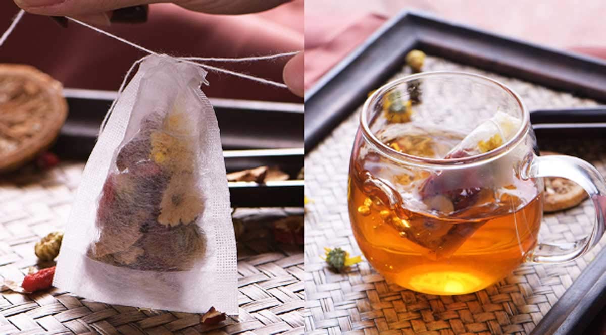 200 Tea Filter Bags - LeBeila Disposable Tea Infuser Drawstring Loose Leaf Teabags, 100% Natural And Unbleached Paper Empty Tea Bag Small String Mesh Pouch Filters For Teas Herbs (200 Pack, White)