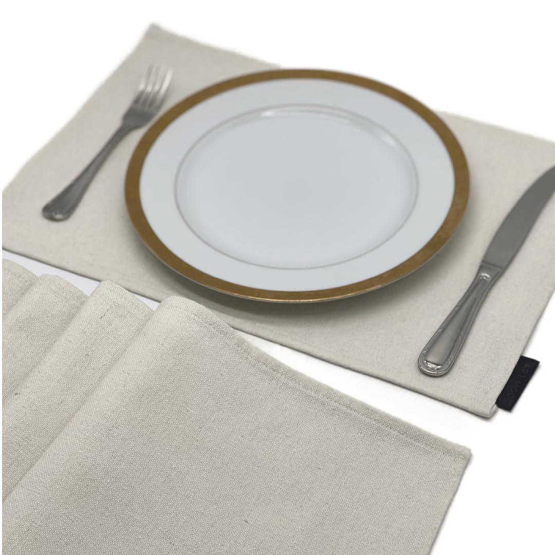 Cotton Placemats Set 6 Pieces of Placemats and Runner