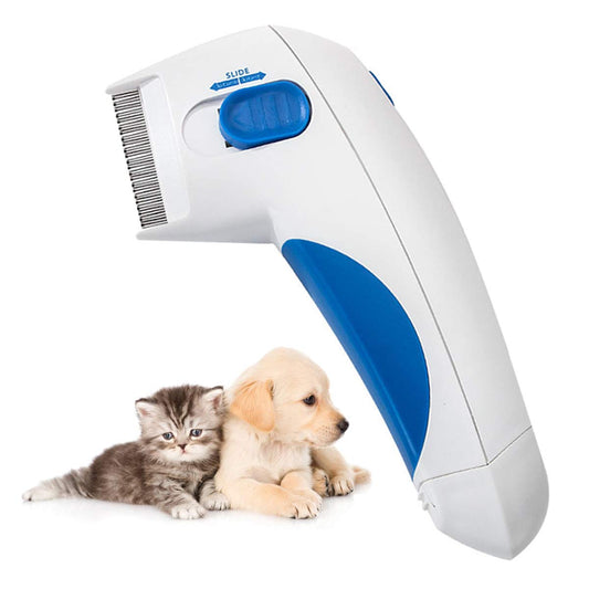LQRLY Electric Flea Comb for Pet, Fleas Removal Tool Electric Brush Comb for Dogs Cats