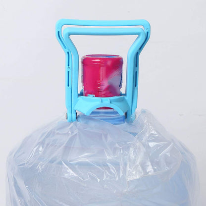 CHICTRY Plastic Gallon Drinking Water Bottle Handle Lifter Easy Lifting Advanced Ergonomic Energy Saving Bottle Carrier Buckets Tool Blue One Size